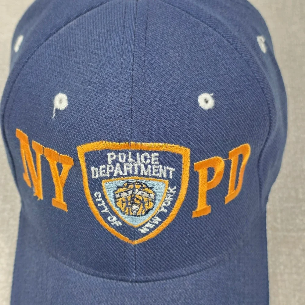 NYPD Police Department Baseball Cap Navy Blue Embroidered Hat‎ Adjustable OSFA